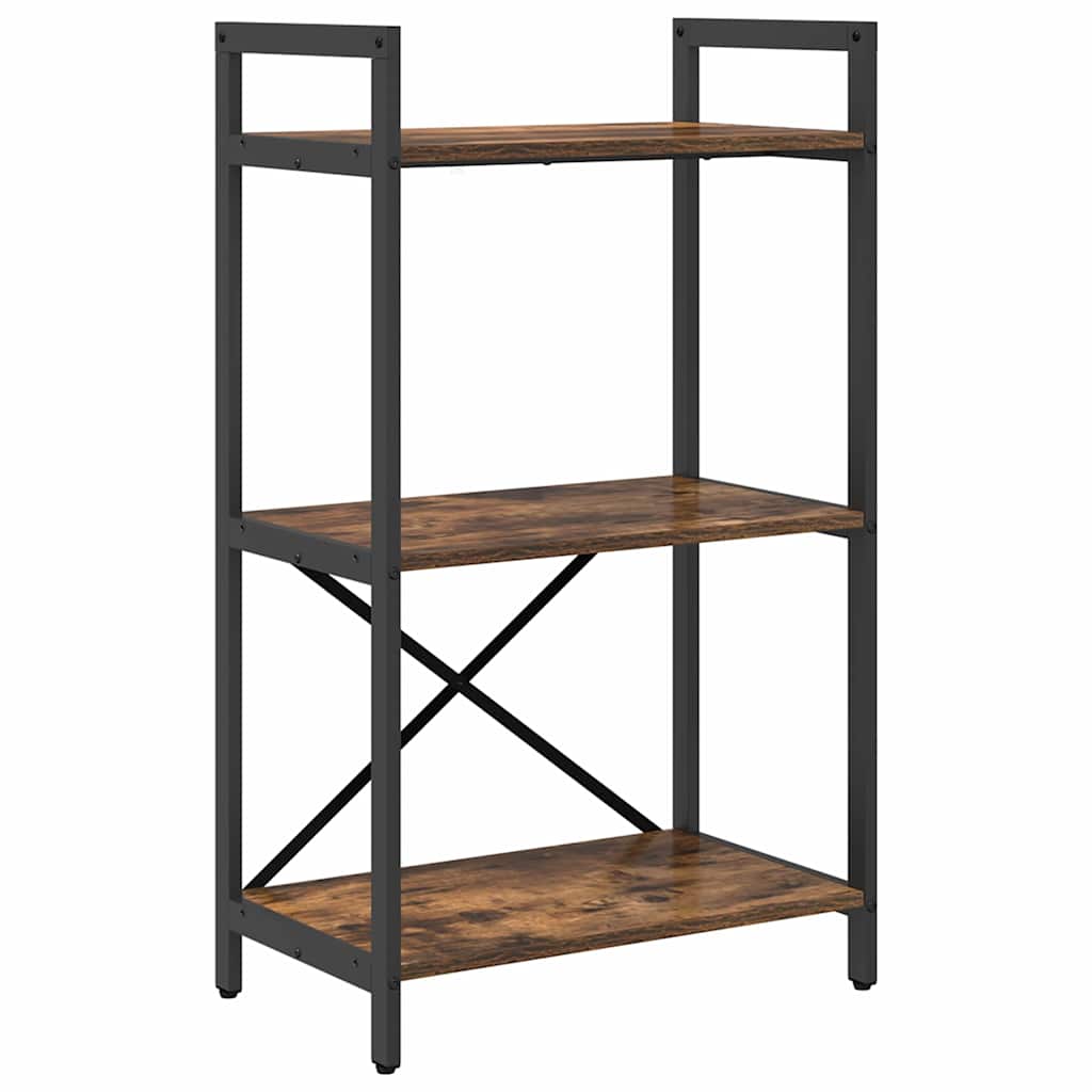 Bokhylle Røkt eik 56 x 34 x 96 cm Konstruert tre
