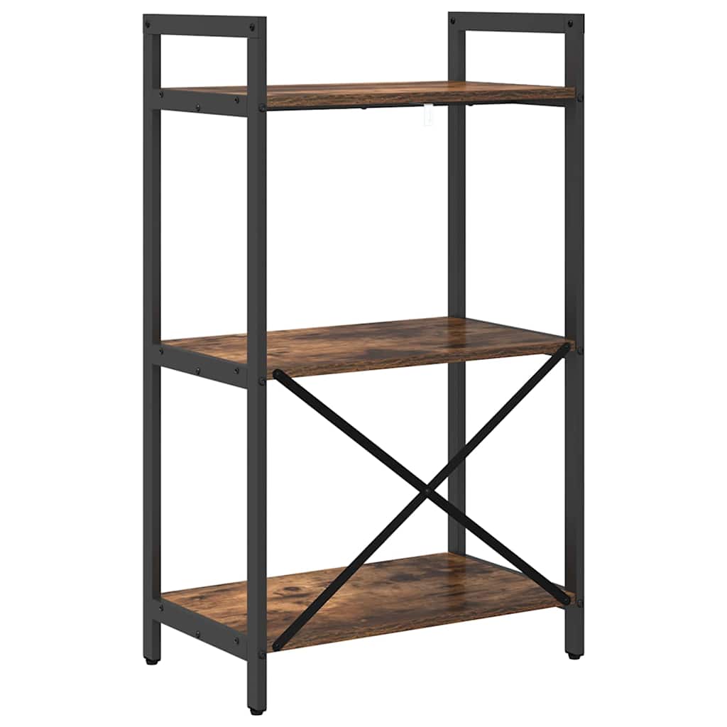 Bokhylle Røkt eik 56 x 34 x 96 cm Konstruert tre