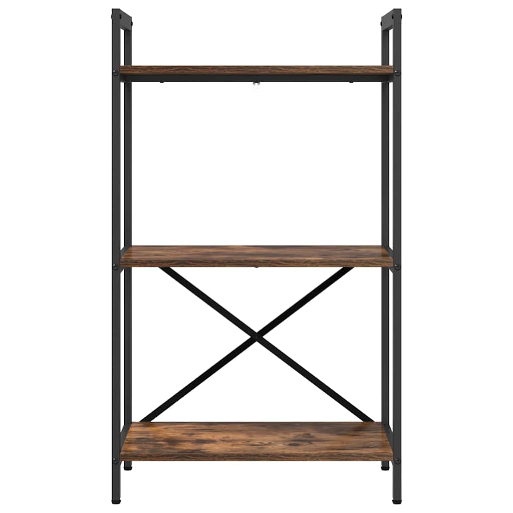 Bokhylle Røkt eik 56 x 34 x 96 cm Konstruert tre
