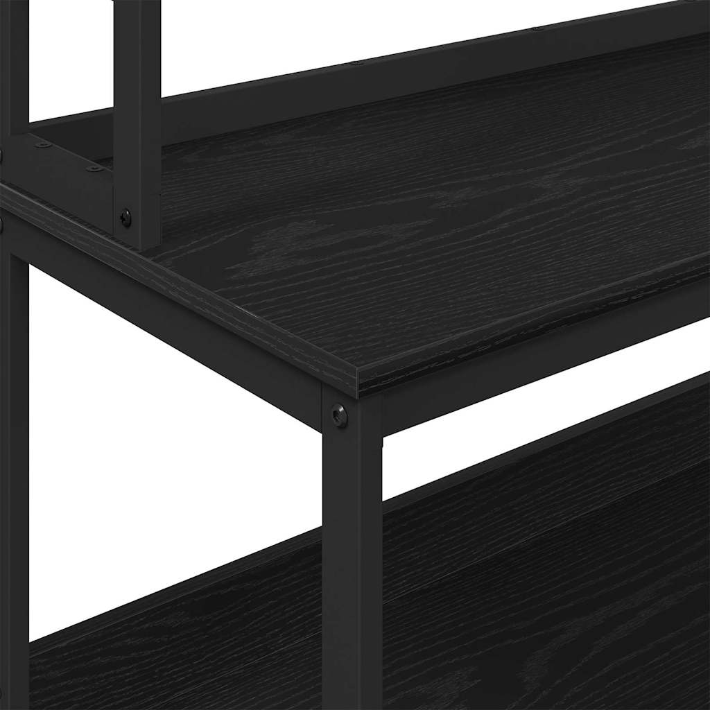 Kjøkkenskap Svart Eik 100 x 40 x 168 cm Konstruert tre