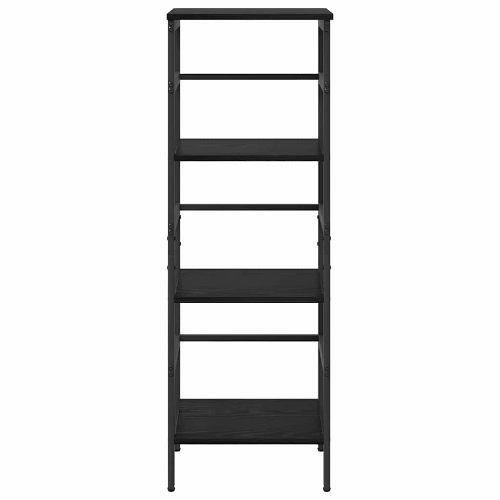 Bokhylle Svart Eik 40 x 29,5 x 115 cm Konstruert tre