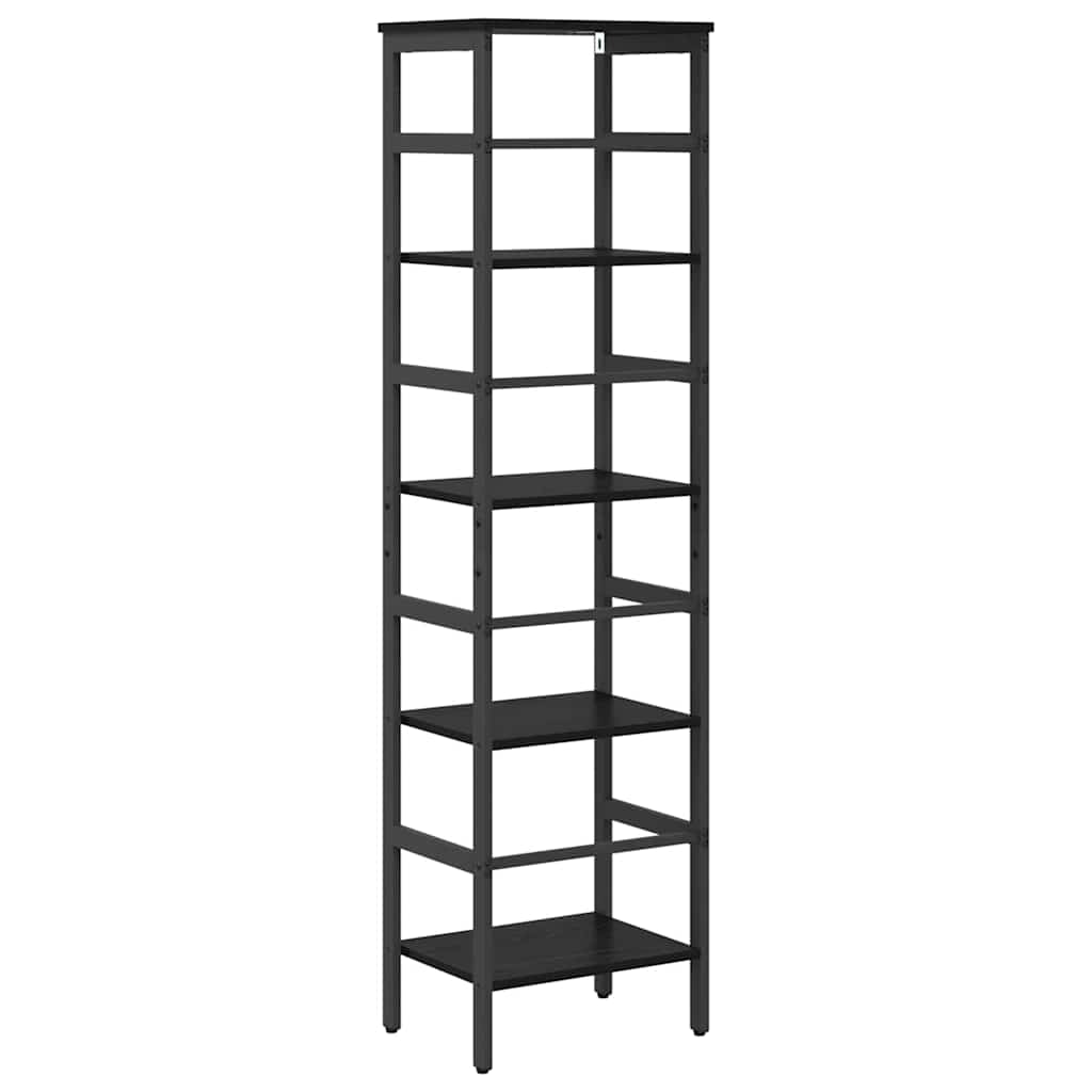 Bokhylle Svart Eik 40 x 29,5 x 149 cm Konstruert tre
