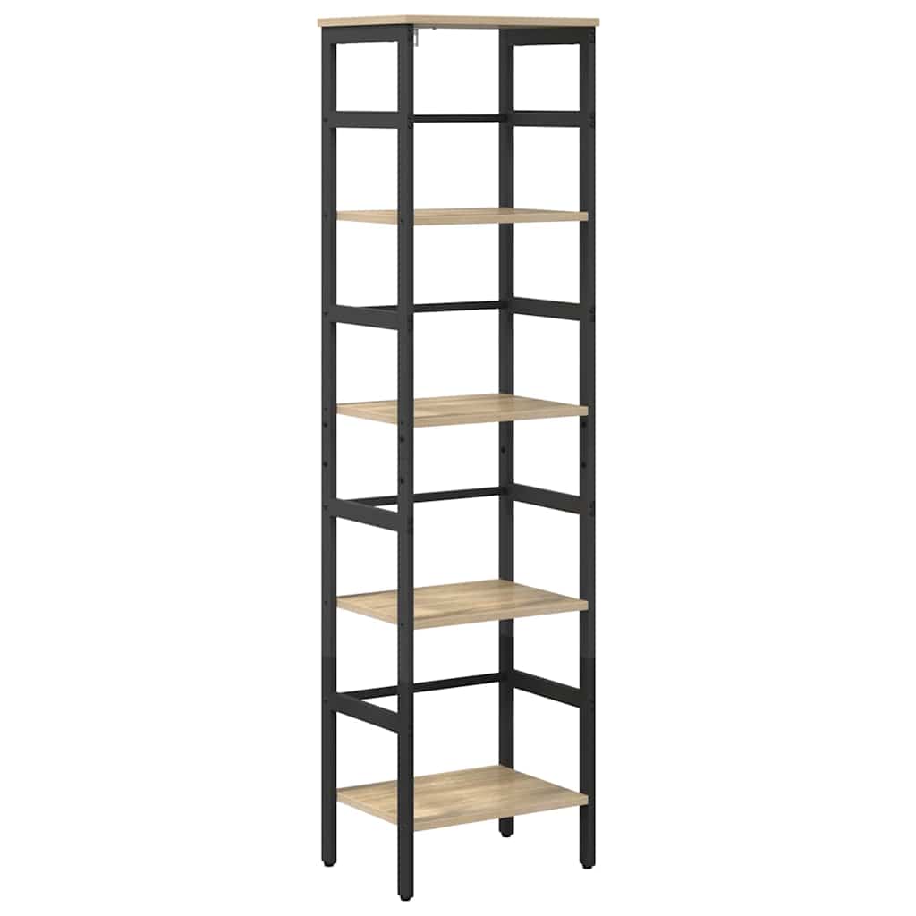Bokhylle Sonoma eik 40 x 29,5 x 149 cm Konstruert tre