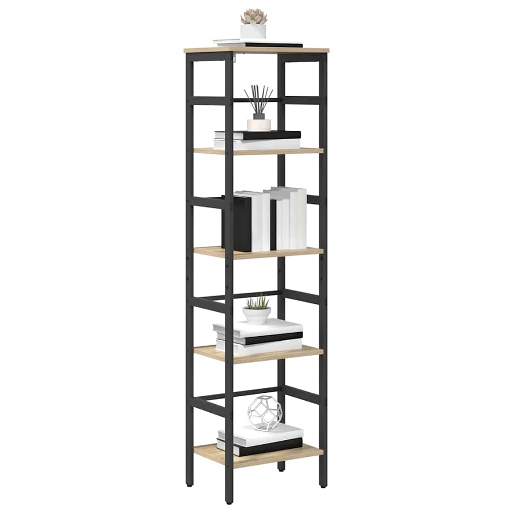 Bokhylle Sonoma eik 40 x 29,5 x 149 cm Konstruert tre