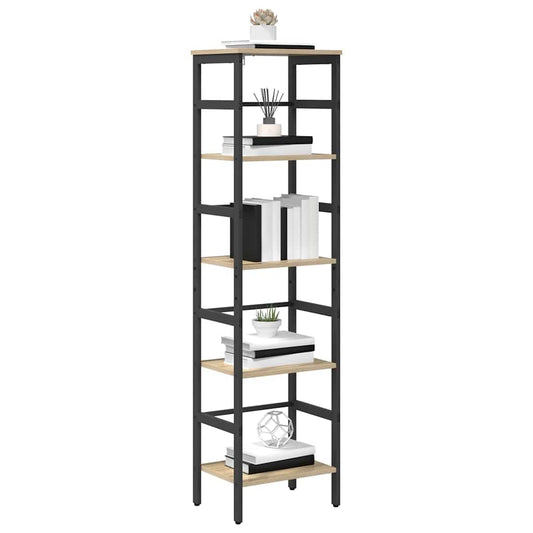 Bokhylle Sonoma eik 40 x 29,5 x 149 cm Konstruert tre