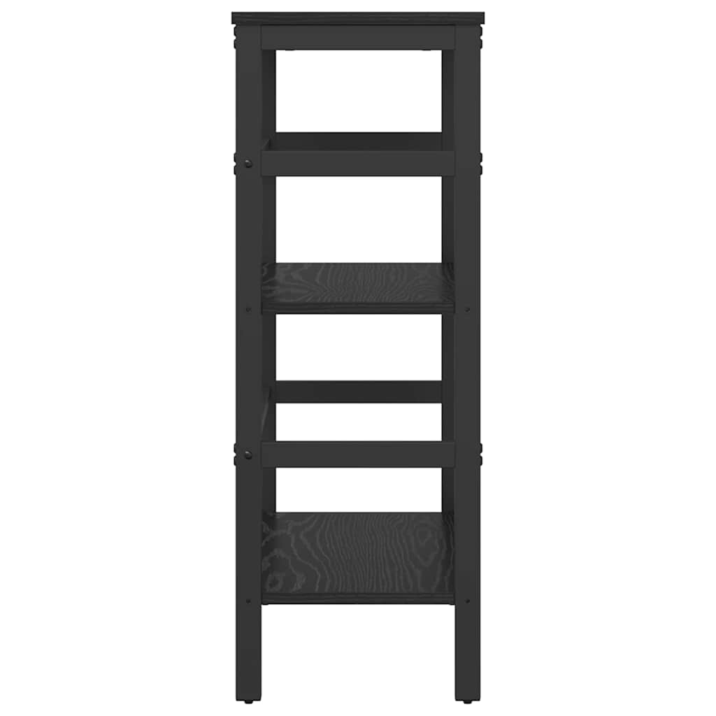 Bokhylle Svart Eik 60 x 29,5 x 81 cm Konstruert tre