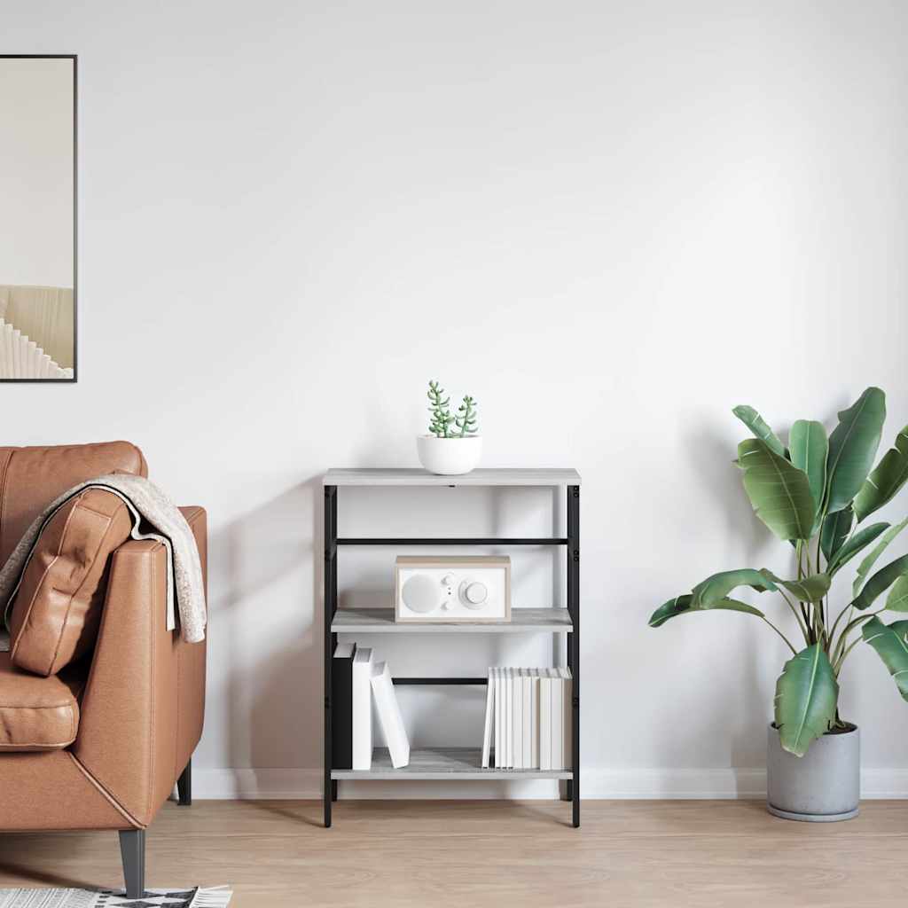 Bokhylle Grå Sonoma 60 x 29,5 x 81 cm Konstruert tre