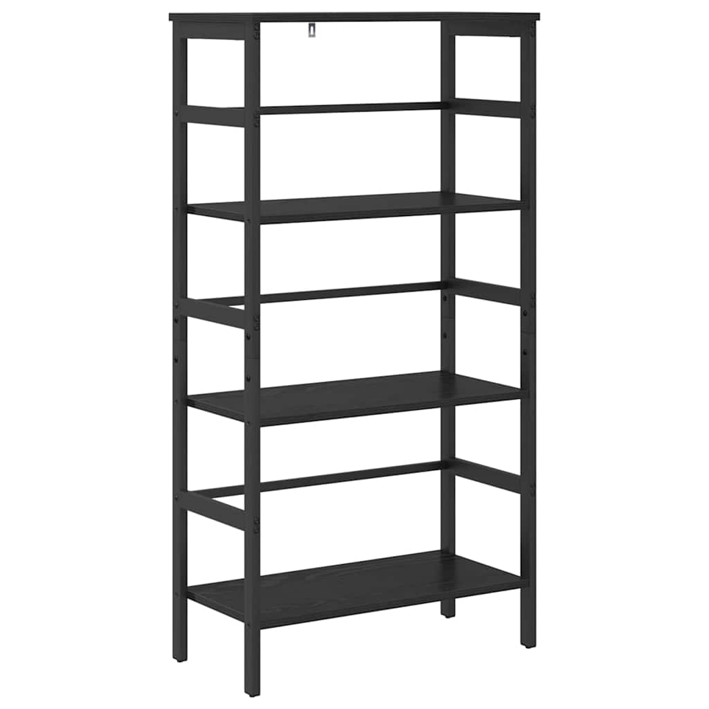 Bokhylle Svart Eik 60 x 29,5 x 115 cm Konstruert tre