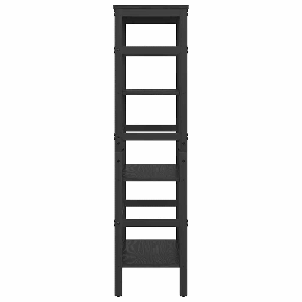 Bokhylle Svart Eik 60 x 29,5 x 115 cm Konstruert tre