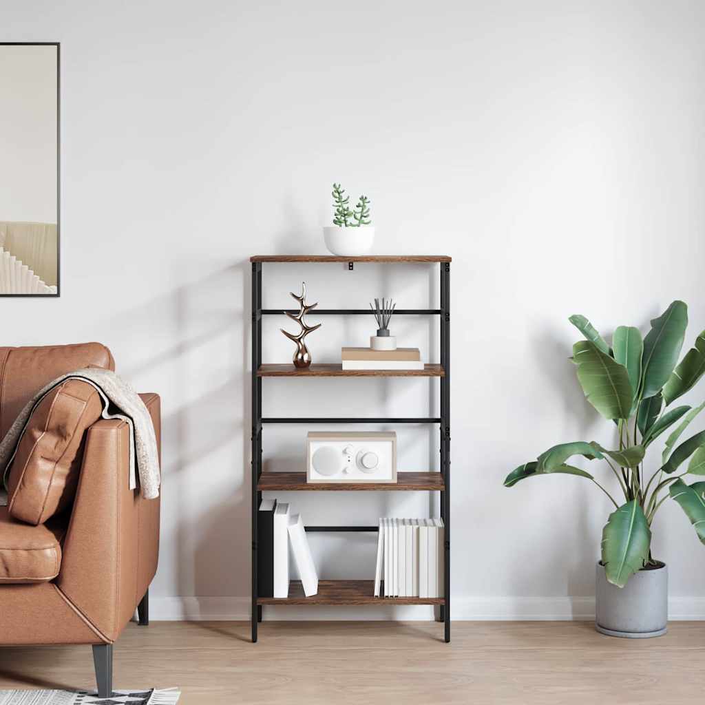 Bokhylle Røkt eik 60 x 29,5 x 115 cm Konstruert tre