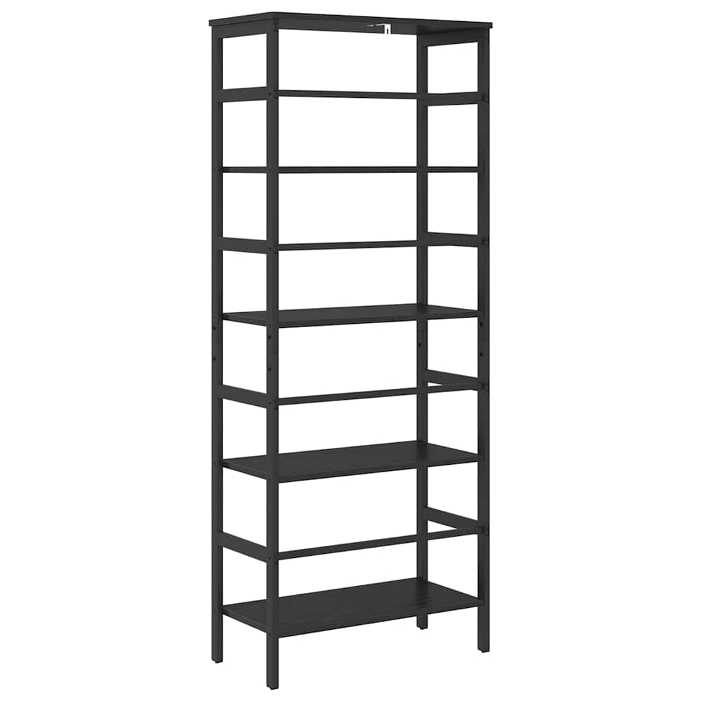Bokhylle Svart Eik 60 x 29,5 x 149 cm Konstruert tre
