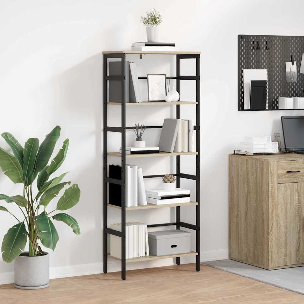 Bokhylle Sonoma eik 60 x 29,5 x 149 cm Konstruert tre