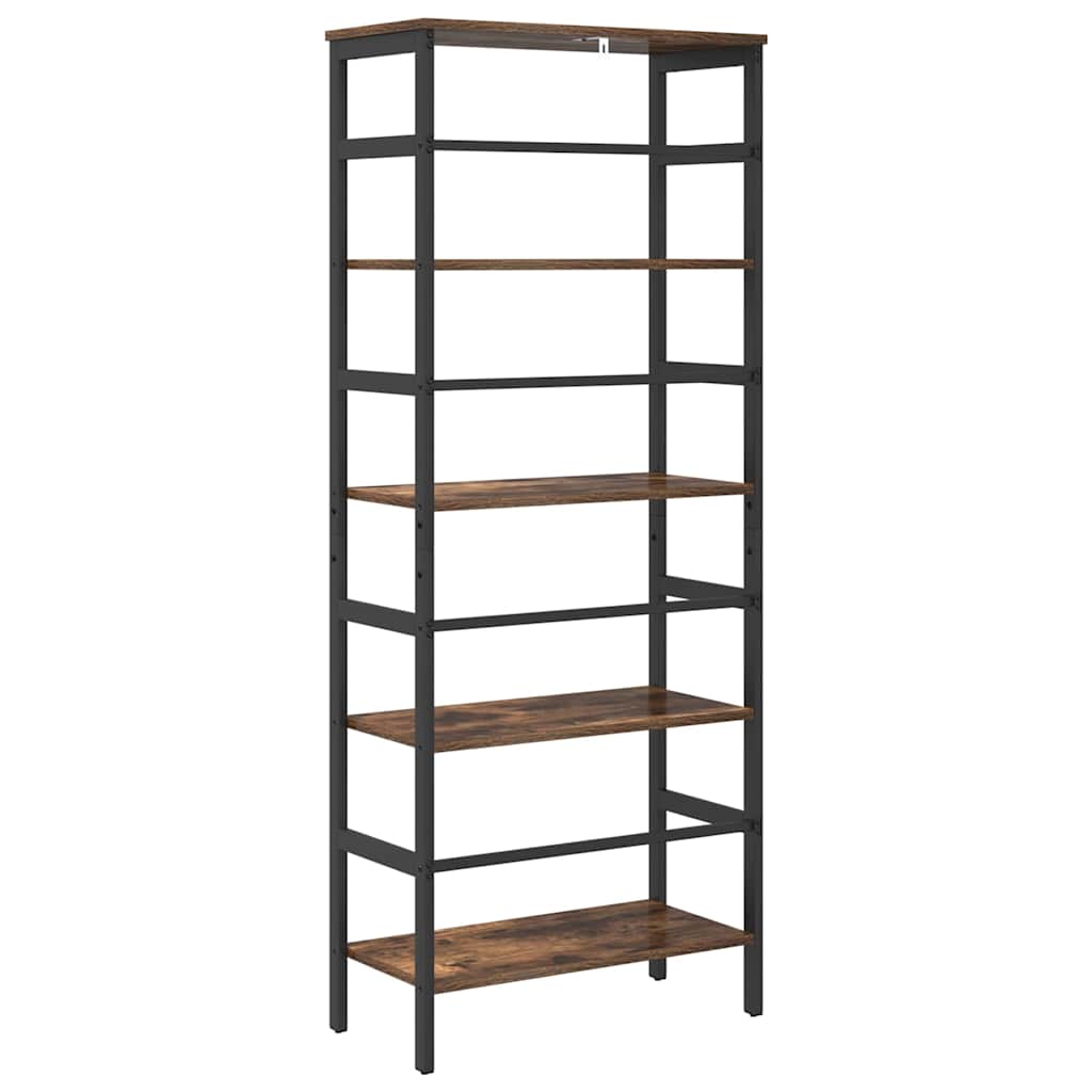 Bokhylle Røkt eik 60 x 29,5 x 149 cm Konstruert tre