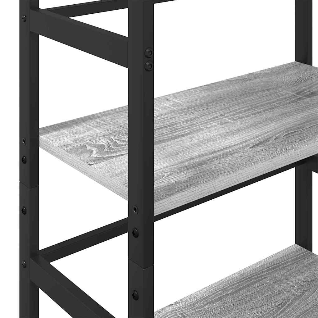 Bokhylle Grå Sonoma 60 x 29,5 x 149 cm Konstruert tre