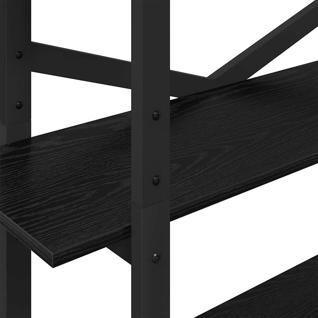 Bokhylle Svart Eik 100 x 33,5 x 178 cm Konstruert tre