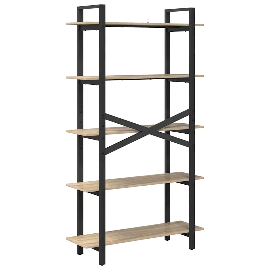 Bokhylle Sonoma eik 100 x 33,5 x 178 cm Konstruert tre