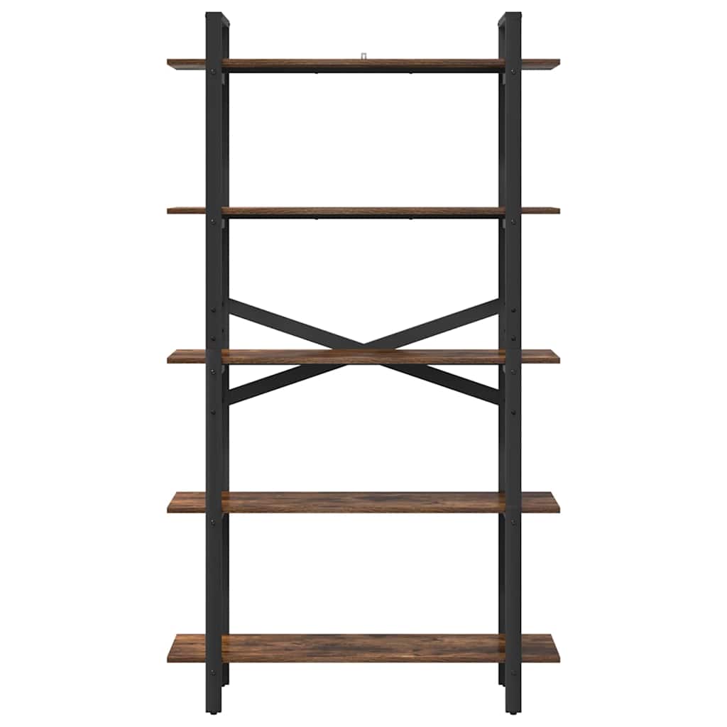 Bokhylle Røkt eik 100 x 33,5 x 178 cm Konstruert tre