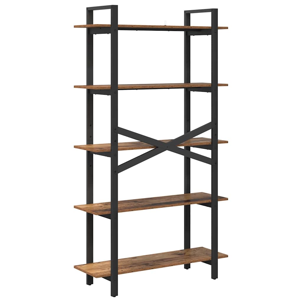 Bokhylle Gamle tre 100 x 33,5 x 178 cm Konstruert tre
