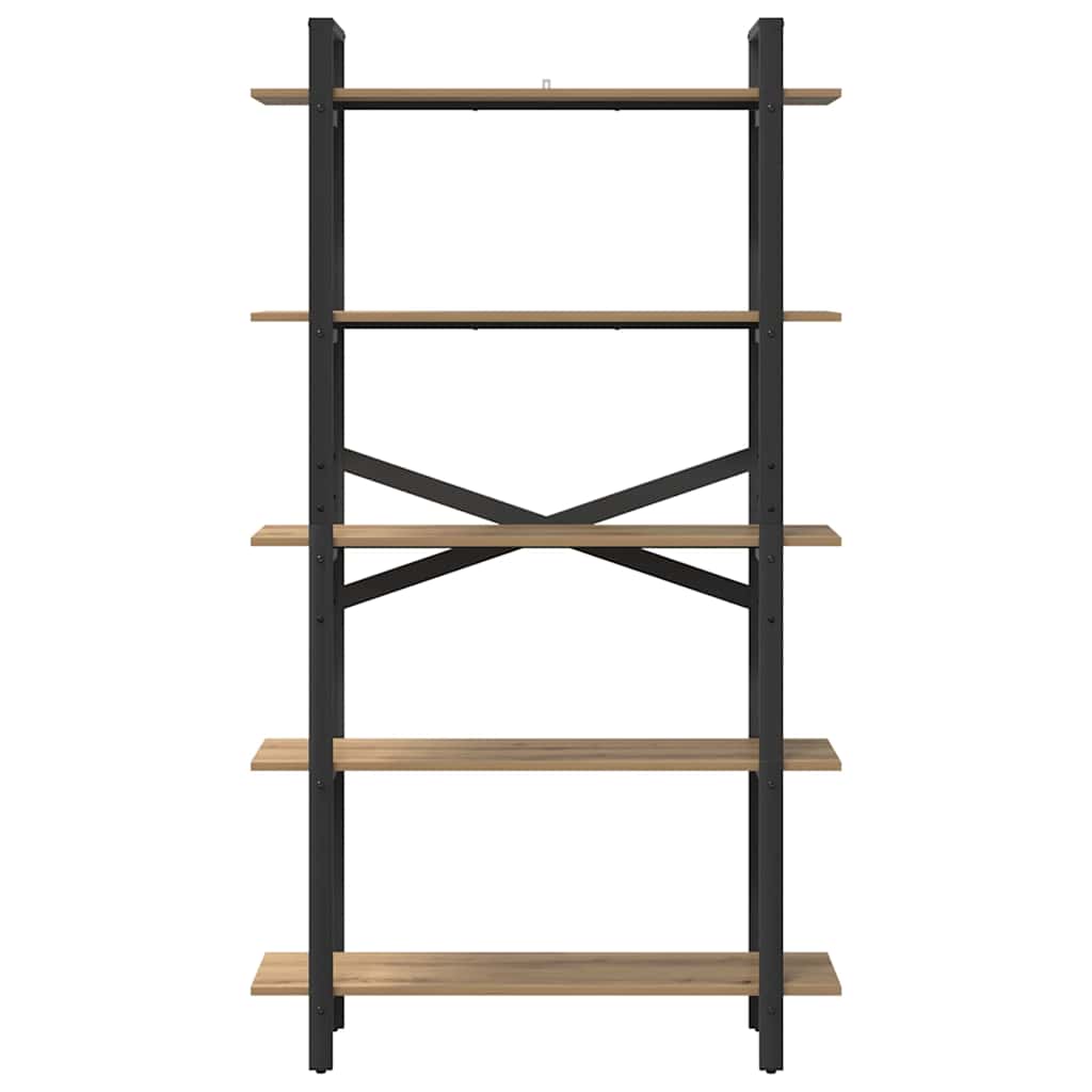 Bokhylle 5 nivåer 100 x 33,5 x 178 cm Konstruert tre