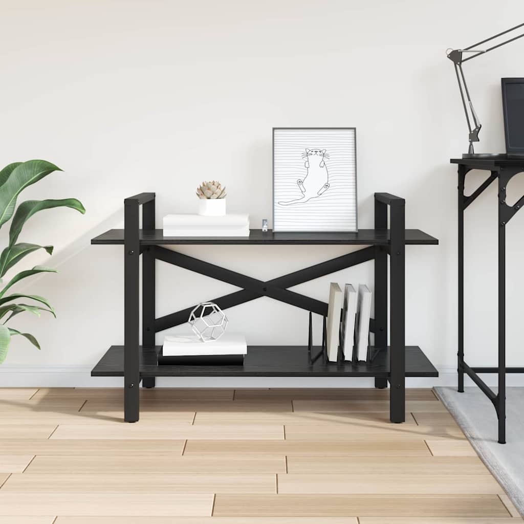 Bokhylle Svart Eik 100 x 33,5 x 64 cm Konstruert tre