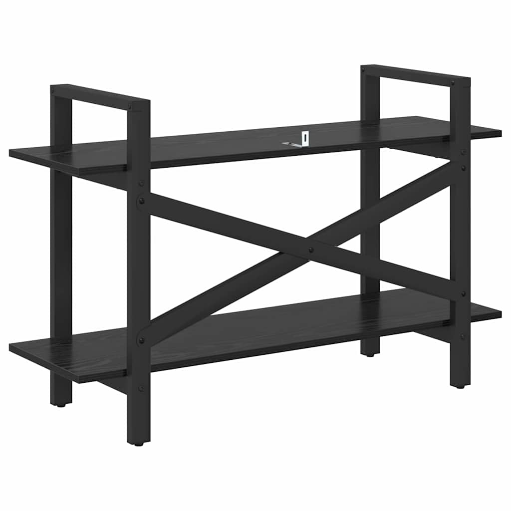Bokhylle Svart Eik 100 x 33,5 x 64 cm Konstruert tre