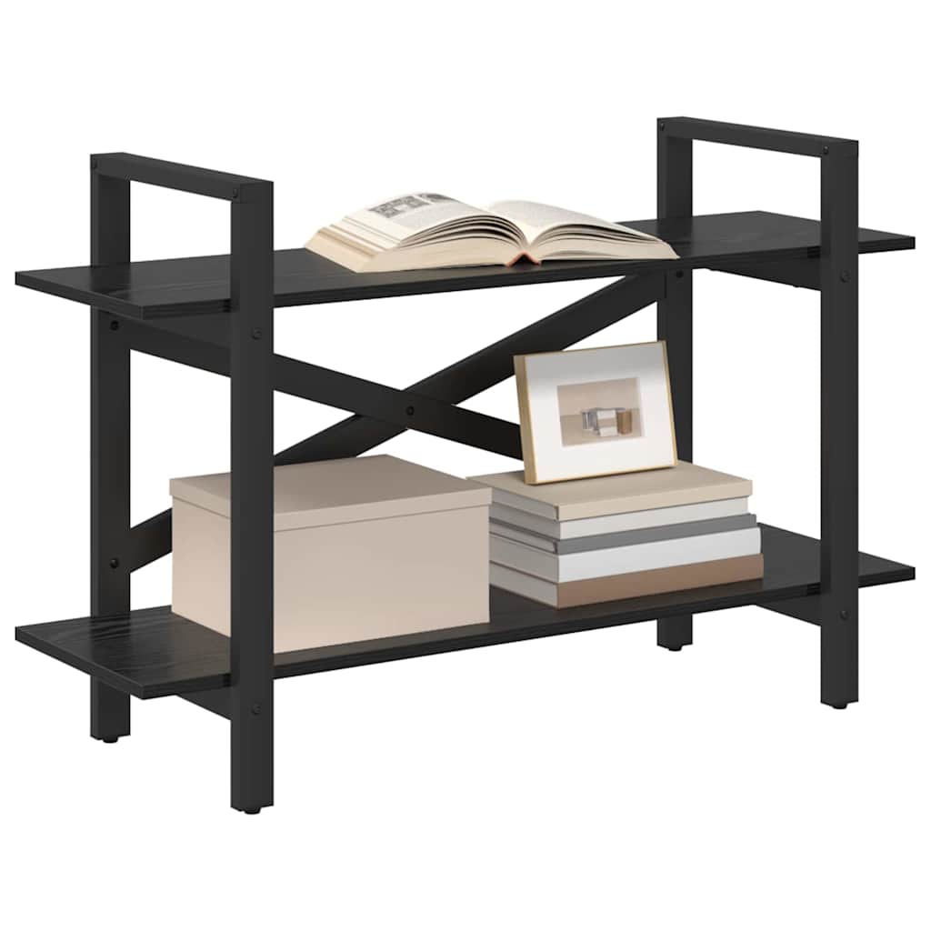 Bokhylle Svart Eik 100 x 33,5 x 64 cm Konstruert tre