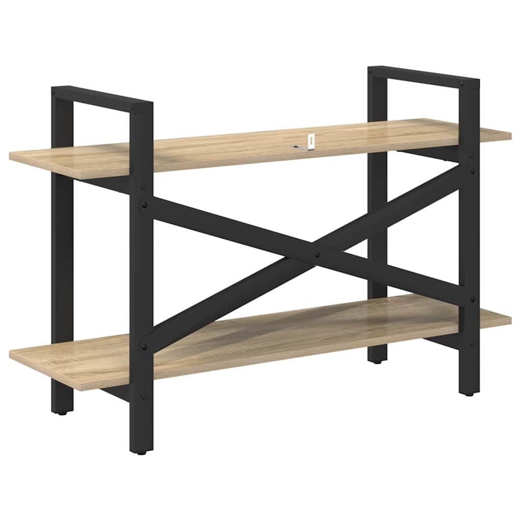 Bokhylle Sonoma eik 100 x 33,5 x 64 cm Konstruert tre