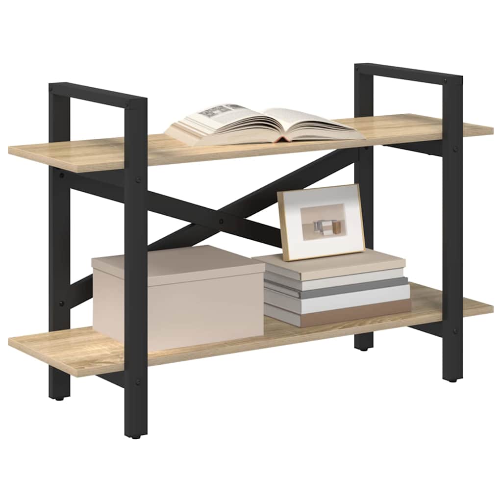 Bokhylle Sonoma eik 100 x 33,5 x 64 cm Konstruert tre