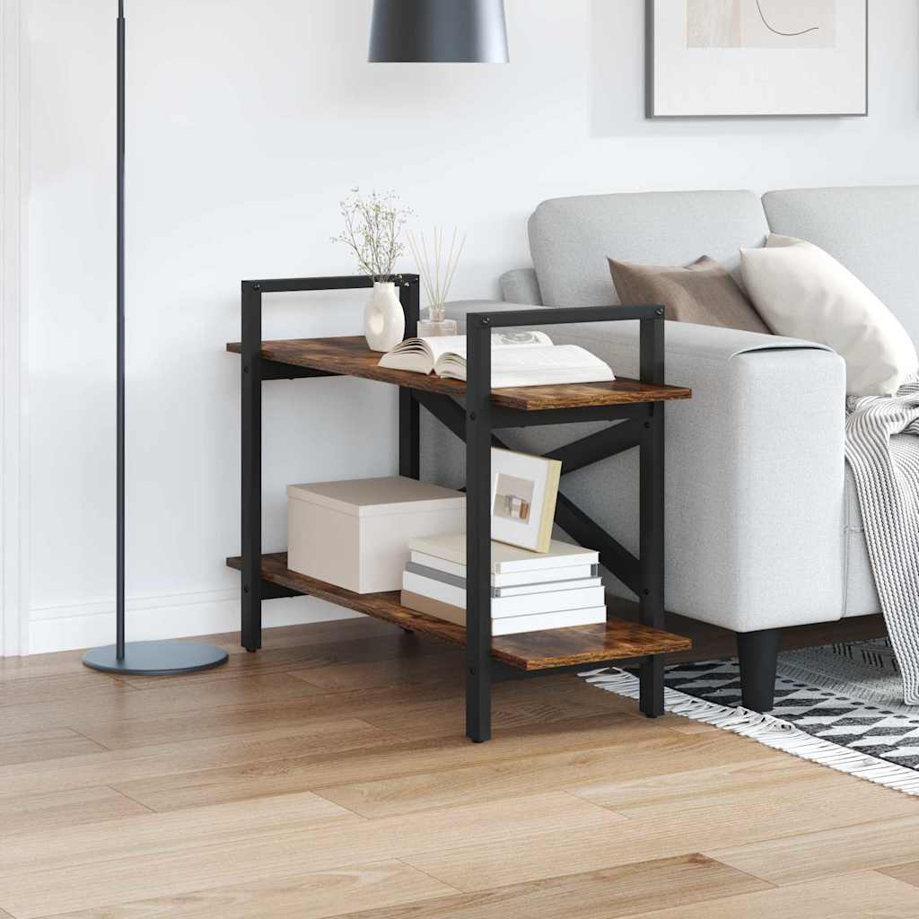 Bokhylle Røkt eik 100 x 33,5 x 64 cm Konstruert tre