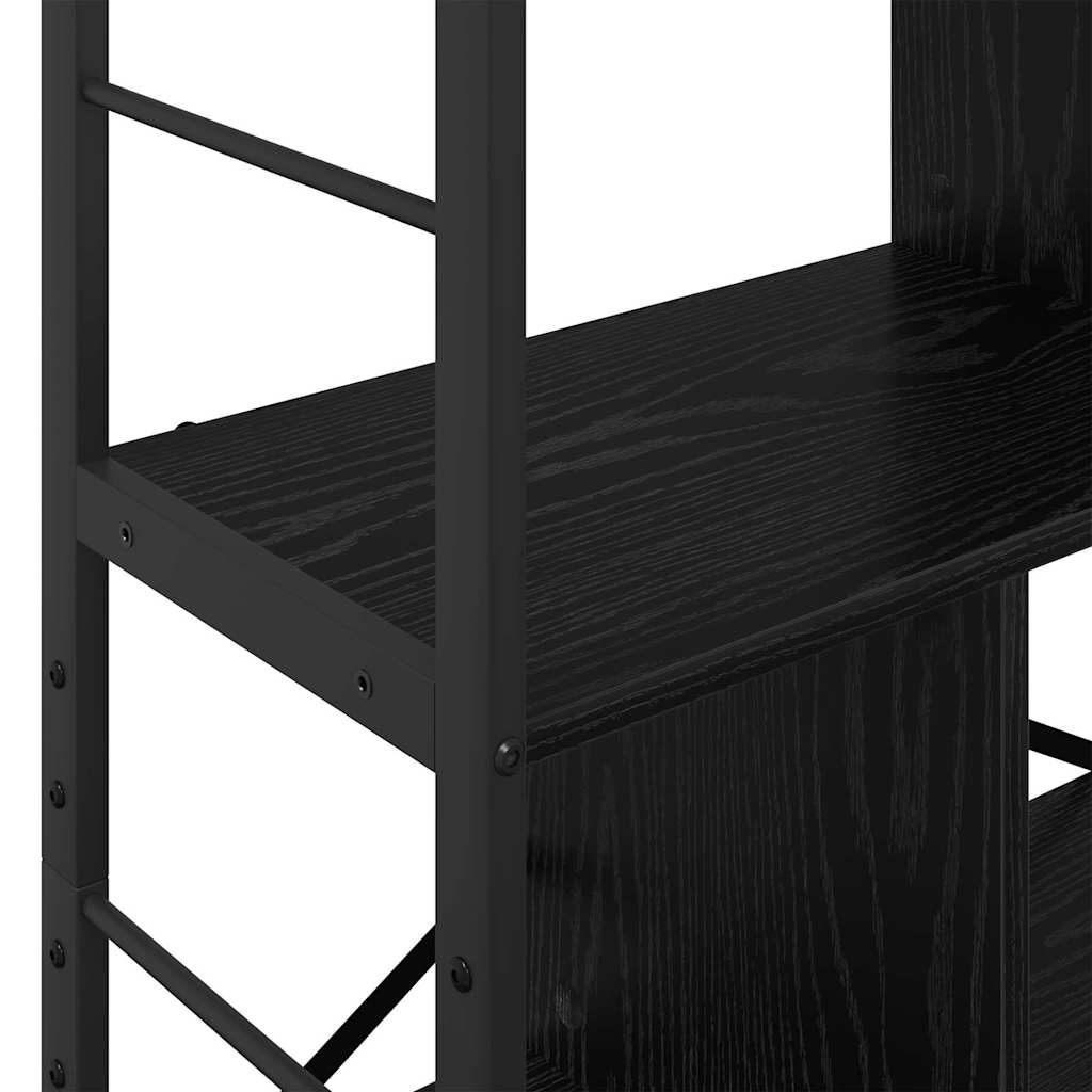 Bokhylle Svart Eik 75 x 30 x 156 cm Konstruert tre