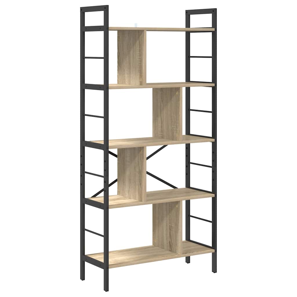 Bokhylle Sonoma eik 75 x 30 x 156 cm Konstruert tre