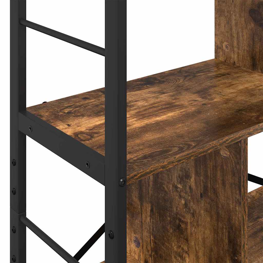 Bokhylle Røkt eik 75 x 30 x 156 cm Konstruert tre