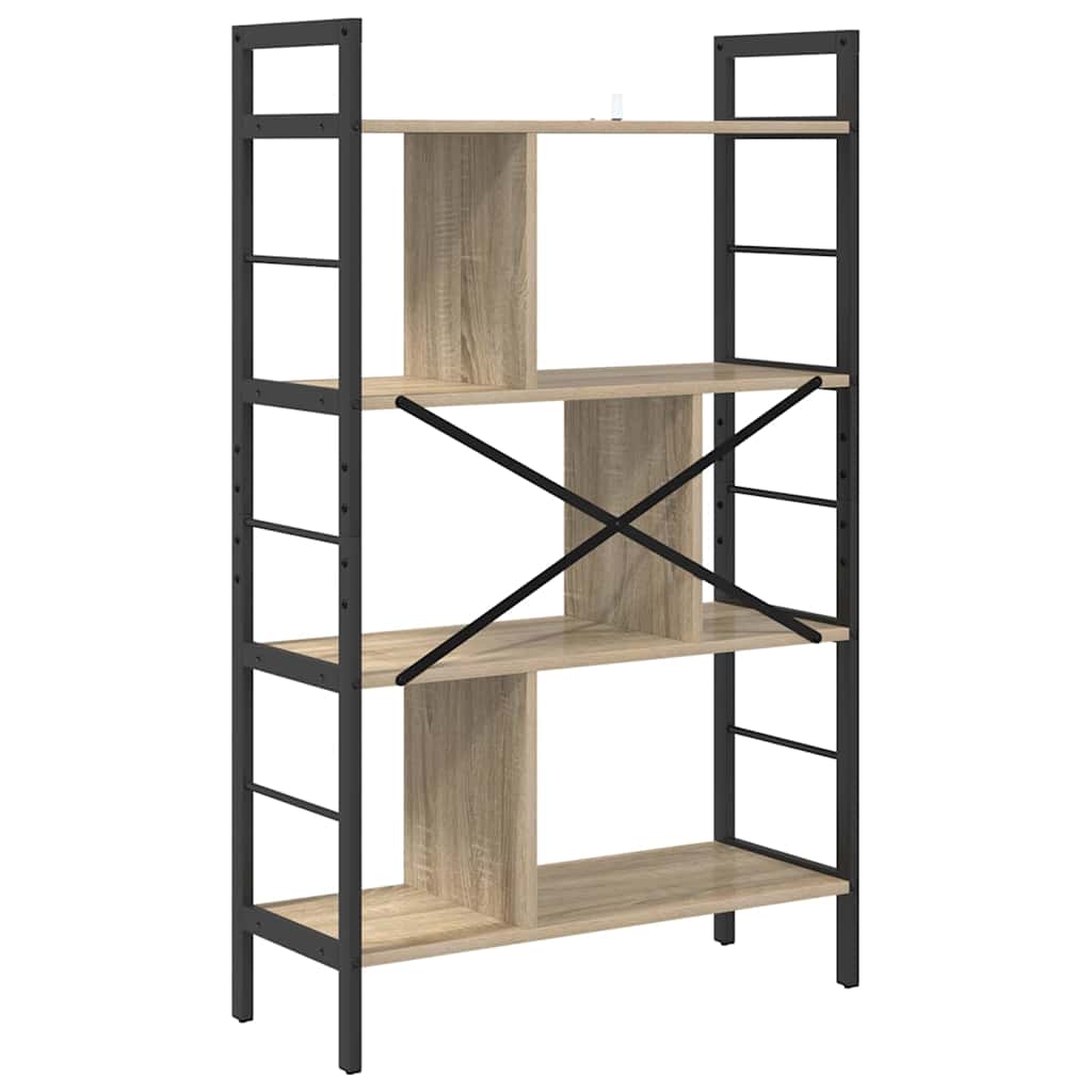 Bokhylle Sonoma eik 75 x 30 x 123,5 cm Konstruert tre