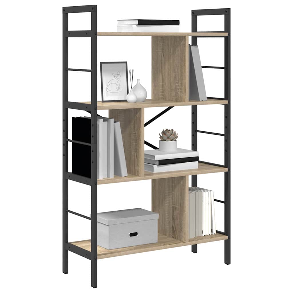 Bokhylle Sonoma eik 75 x 30 x 123,5 cm Konstruert tre