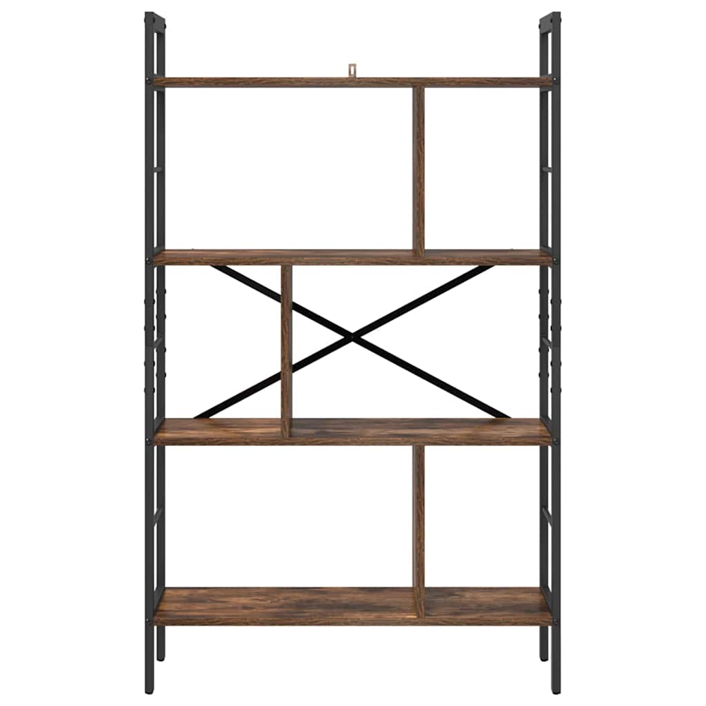 Bokhylle Røkt eik 75 x 30 x 123,5 cm Konstruert tre