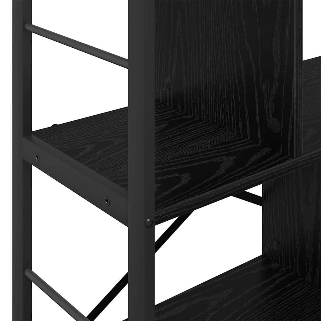 Bokhylle Svart Eik 75 x 30 x 91 cm Konstruert tre