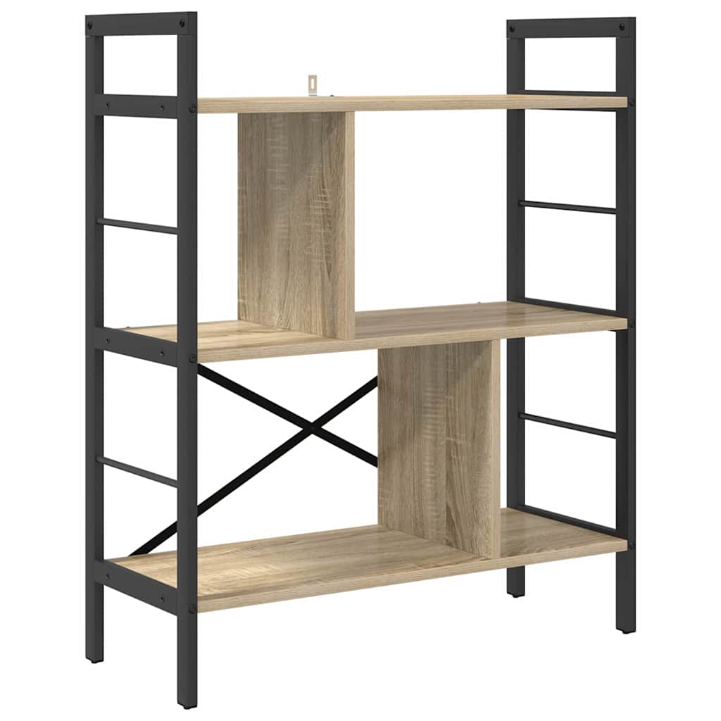 Bokhylle Sonoma eik 75 x 30 x 91 cm Konstruert tre