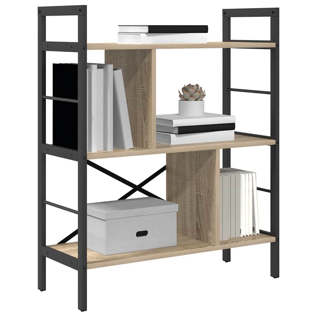Bokhylle Sonoma eik 75 x 30 x 91 cm Konstruert tre