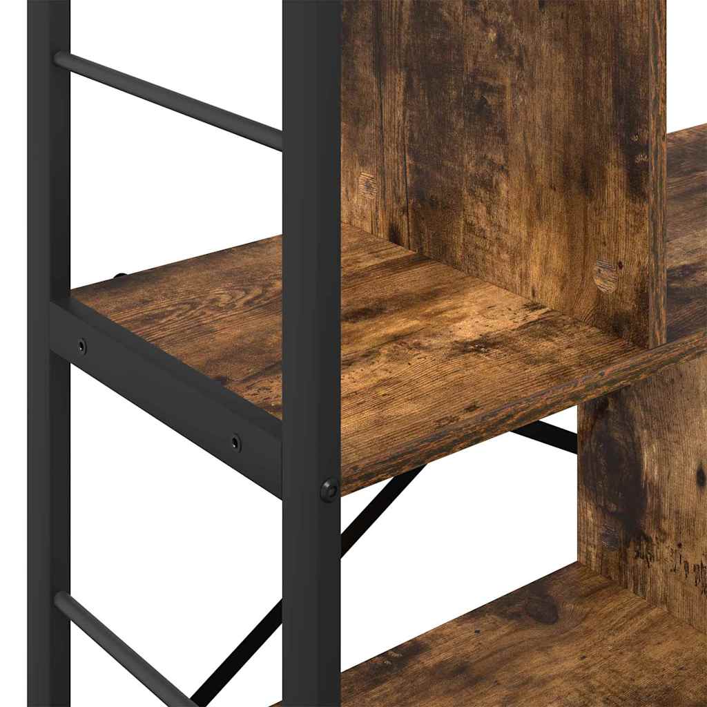 Bokhylle Røkt eik 75 x 30 x 91 cm Konstruert tre