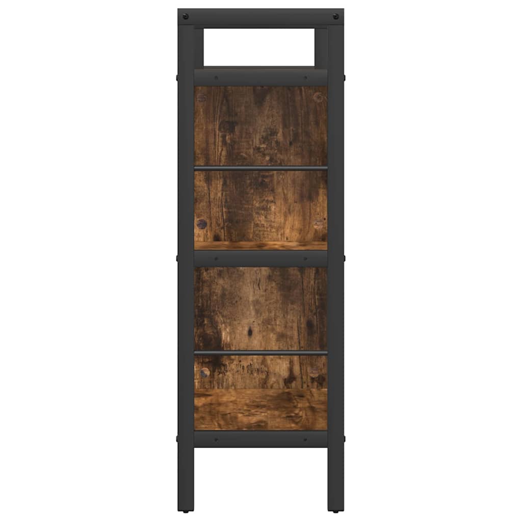 Bokhylle Røkt eik 75 x 30 x 91 cm Konstruert tre