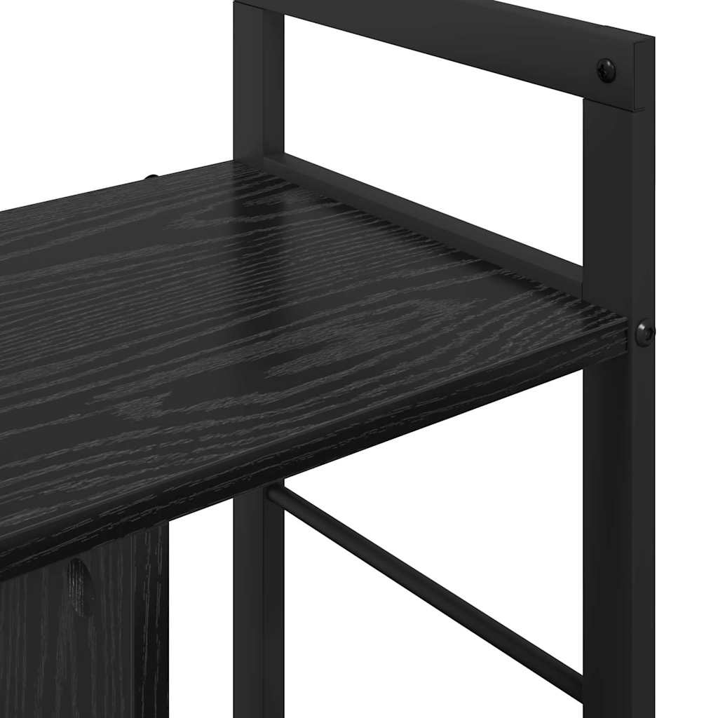 Bokhylle Svart Eik 75 x 30 x 58,5 cm Konstruert tre
