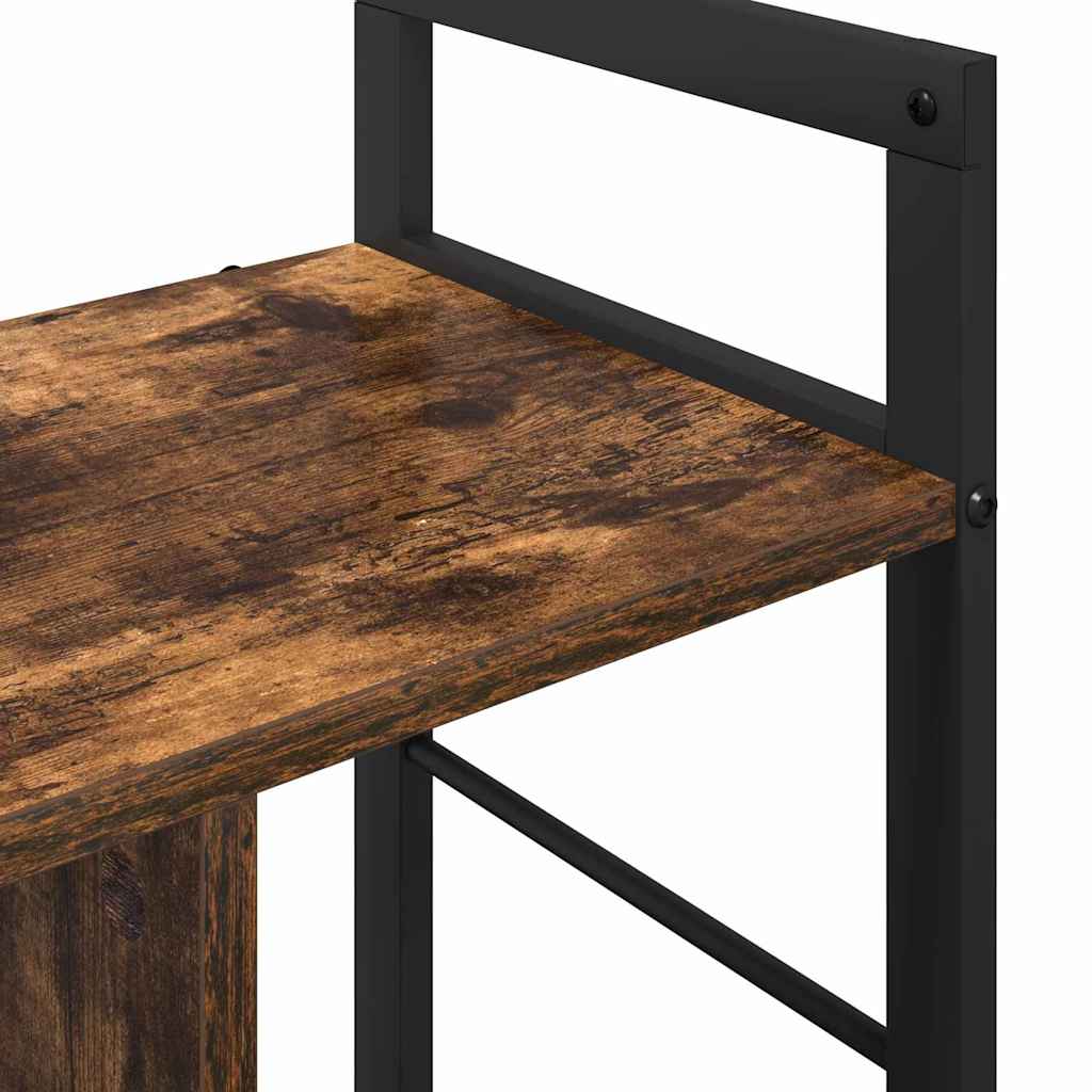 Bokhylle Røkt eik 75 x 30 x 58,5 cm Konstruert tre