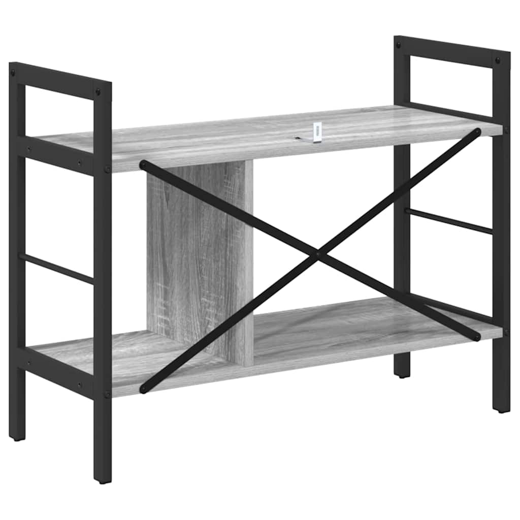 Bokhylle Grå Sonoma 75 x 30 x 58,5 cm Konstruert tre