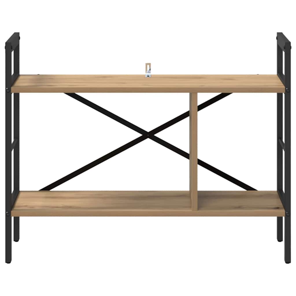 Bokhylle 3 nivåer 75 x 30 x 58,5 cm Konstruert tre Artisan Eik