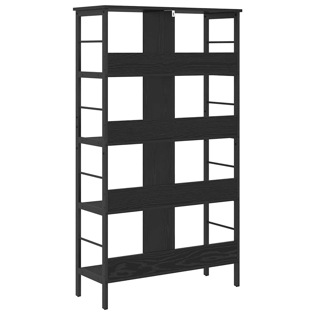 Bokhylle Svart Eik 82 x 32 x 144,5 cm Konstruert tre