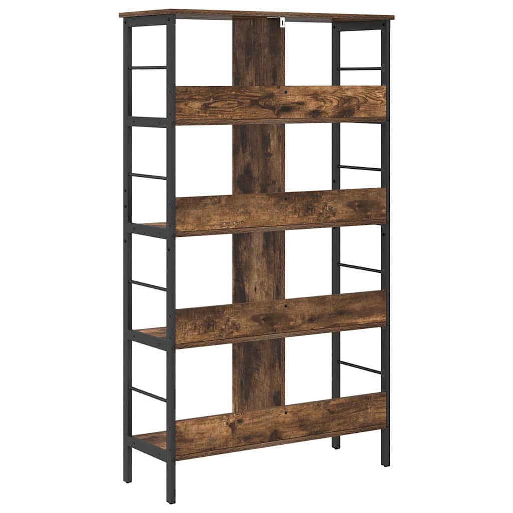 Bokhylle Røkt eik 82 x 32 x 144,5 cm Konstruert tre