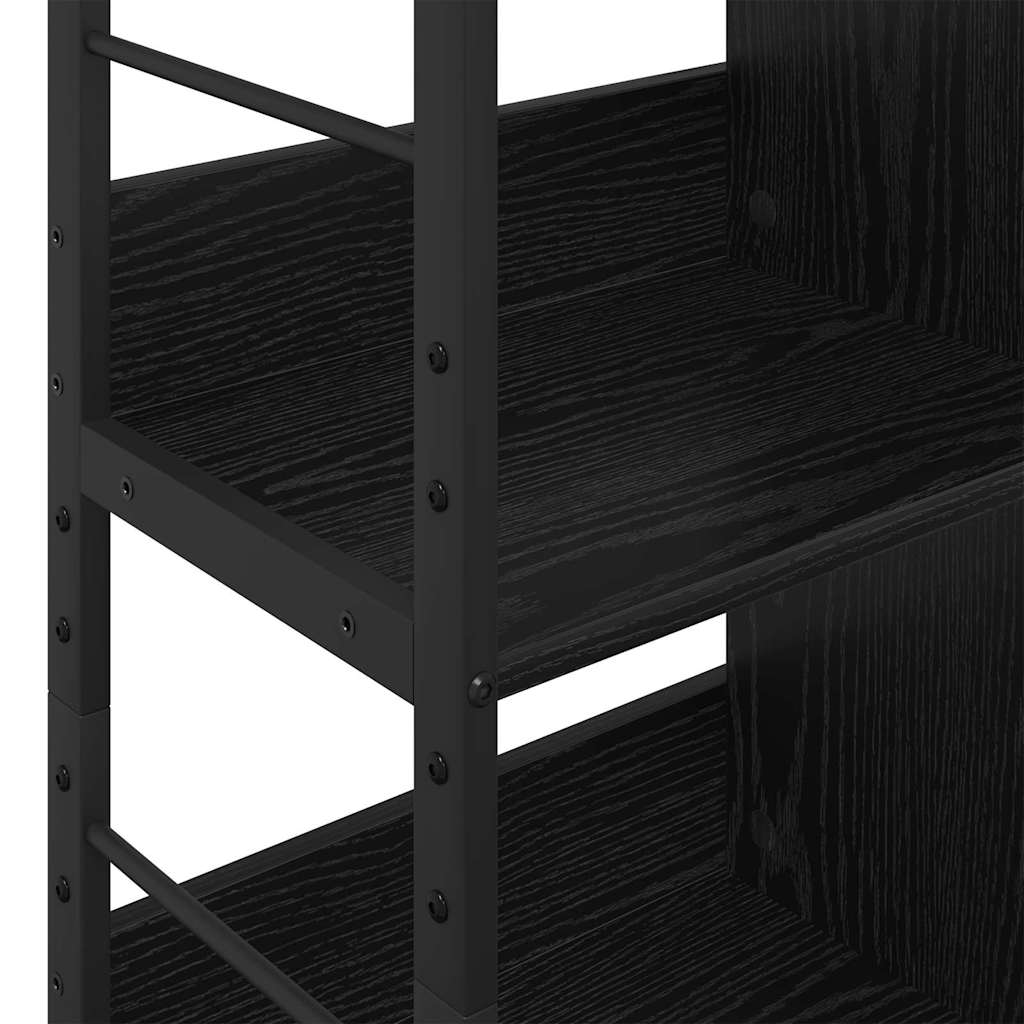 Bokhylle Svart Eik 82 x 32 x 112 cm Konstruert tre
