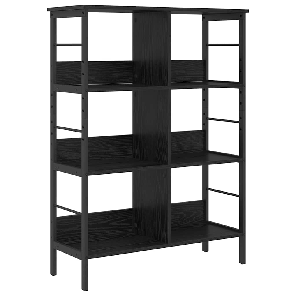 Bokhylle Svart Eik 82 x 32 x 112 cm Konstruert tre
