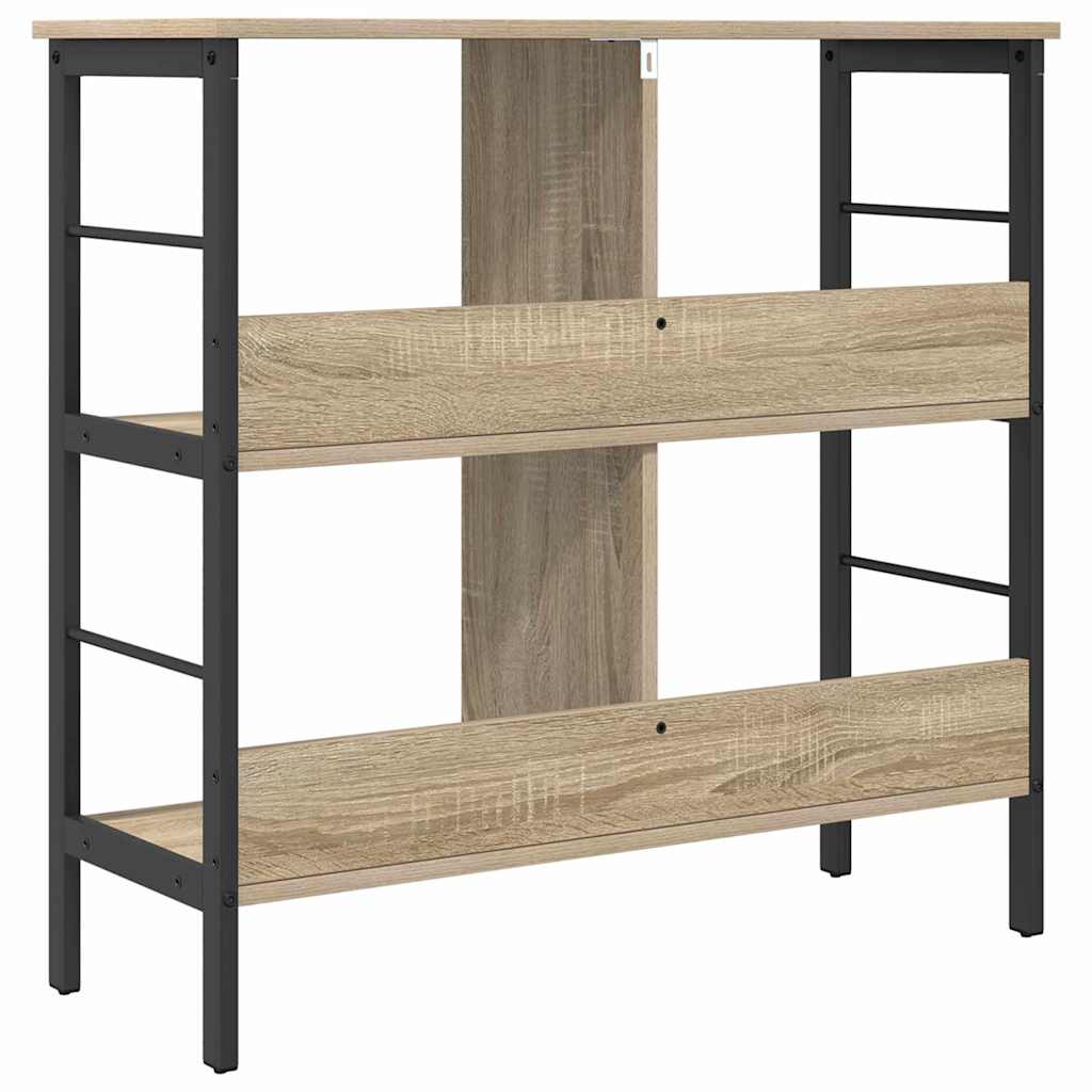 Bokhylle Sonoma eik 82 x 32 x 79 cm Konstruert tre