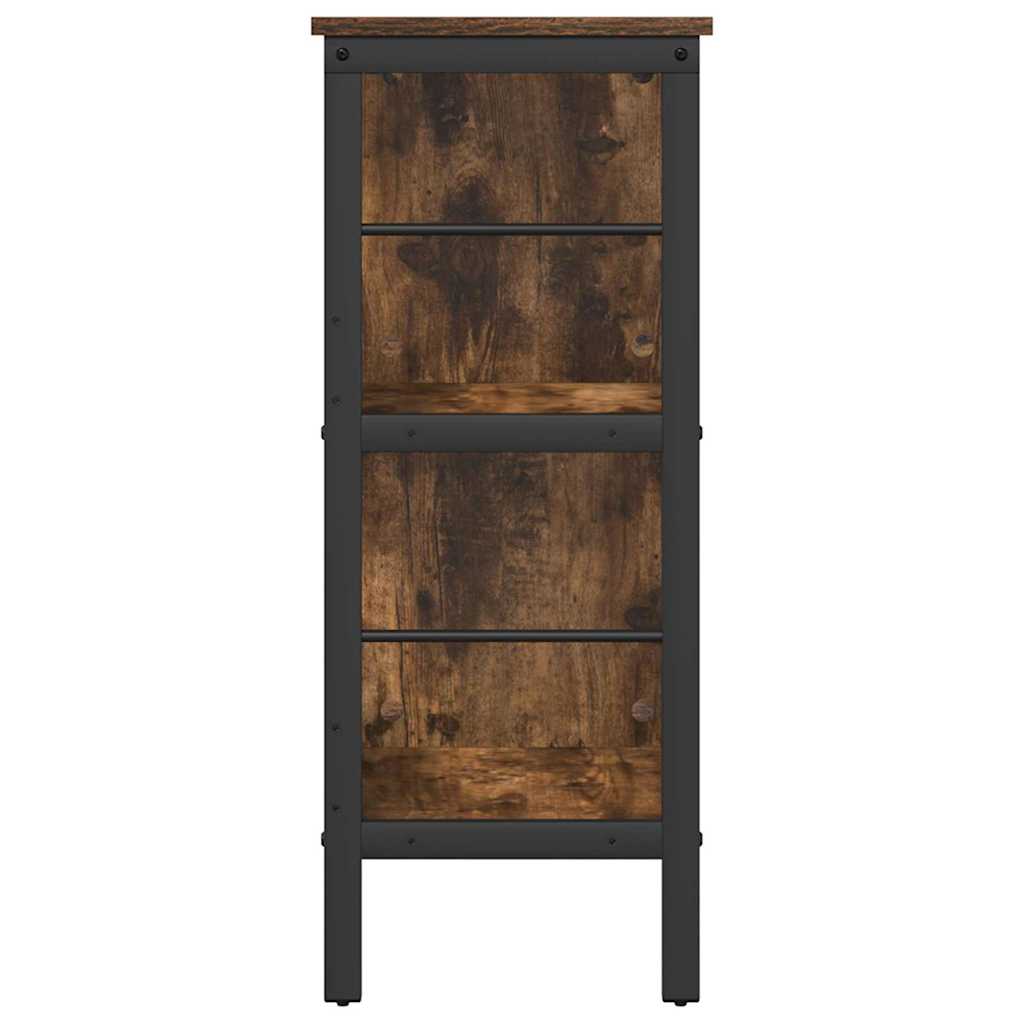 Bokhylle Røkt eik 82 x 32 x 79 cm Konstruert tre